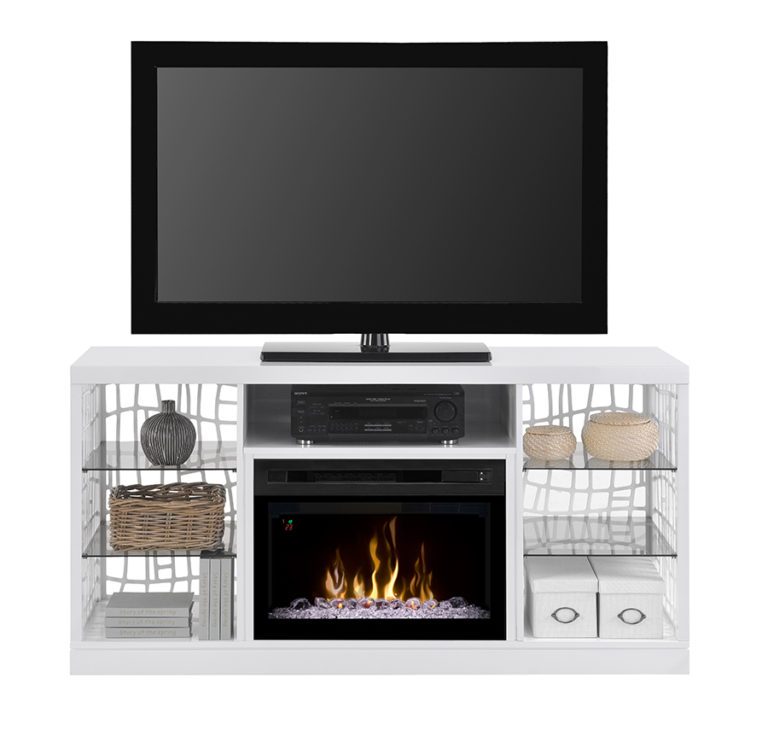 Dimplex Charlotte Media Console Electrice Fireplace GDS25LD1579W