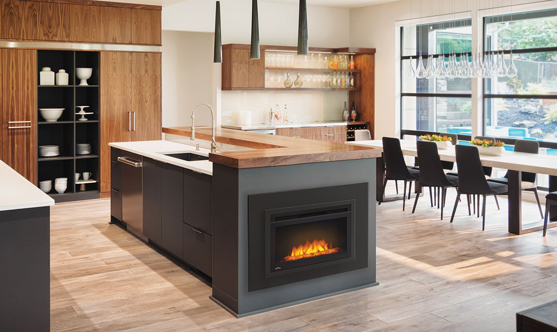 Napoleon Cinema™ Glass 24 Built-In Electric Fireplace: NEFB24HG-3A