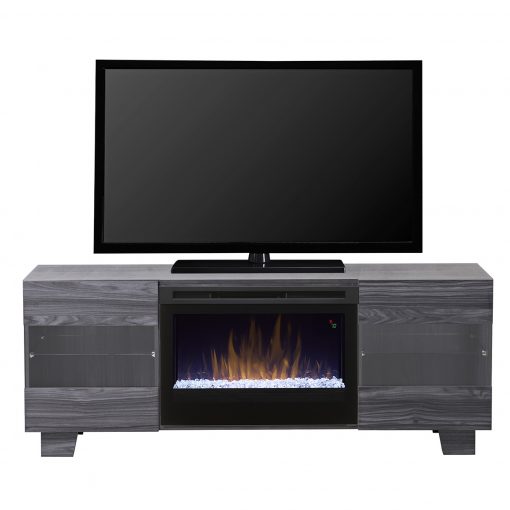 GDS25G5_1651CW-Max Media Console-Glass Ember Bed-Carbon