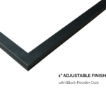 1 Adjustable Finishing Trim - Black