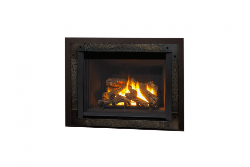 780 Logs, Edgemont Hammered Front in Oiled Bronze and Backing Plate