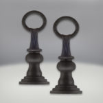 Andirons Painted Black Finish - Traditional