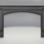 Arched Cast Iron Surround Painted Black Finish