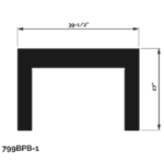 Backing Plate - Black - 39 ½ x 27