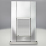 Brushed Stainless Steel Surround & Hearth Kit with Safety Barrier