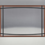 Classic Resolution front shown with overlay in brushed copper and black curved accent bars, complete with safety barrier