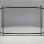 Classic Resolution front shown with overlay in brushed nickel and black curved accent bars complete with safety barrier