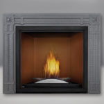 Fire Cradle, Cappuccino MIRRO-FLAME™ Porcelain Reflective Radiant Panels, Rectangular