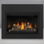 MIRRO-FLAME™ Porcelain Reflective Radiant Panels, PHAZER® Log Set, Standard Safety Screen