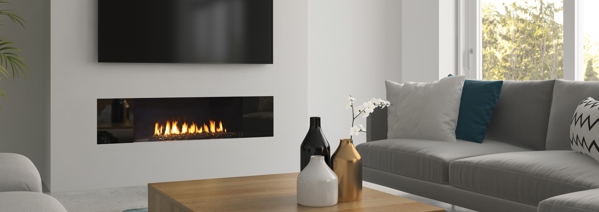 New York View 40 Gas Fireplace