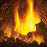 Optional AMBIENT-GLOW metal fibers are designed to enhance the glowing embers on gas fires