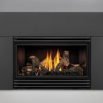 PHAZER® Logs, MIRRO-FLAME™ Porcelain Reflective Radiant Panels, Deluxe Flashing Kit in 9