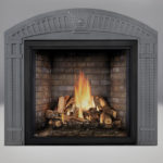 PHAZER® OAK Log Set, Newport™ Panel, Arched Surround