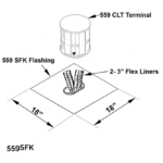 Square Flashing Kit (for use with 559CLT)