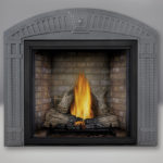TALL FLAME PHAZER® Log Set, Newport™ Panel, Arched Surround