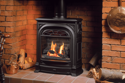 Valor Portrait President Freestanding Gas Fireplace