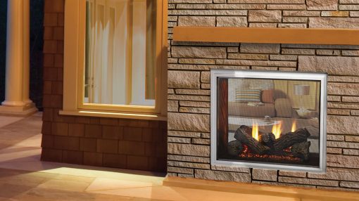 Majestic Fortress See-Through Gas Fireplace