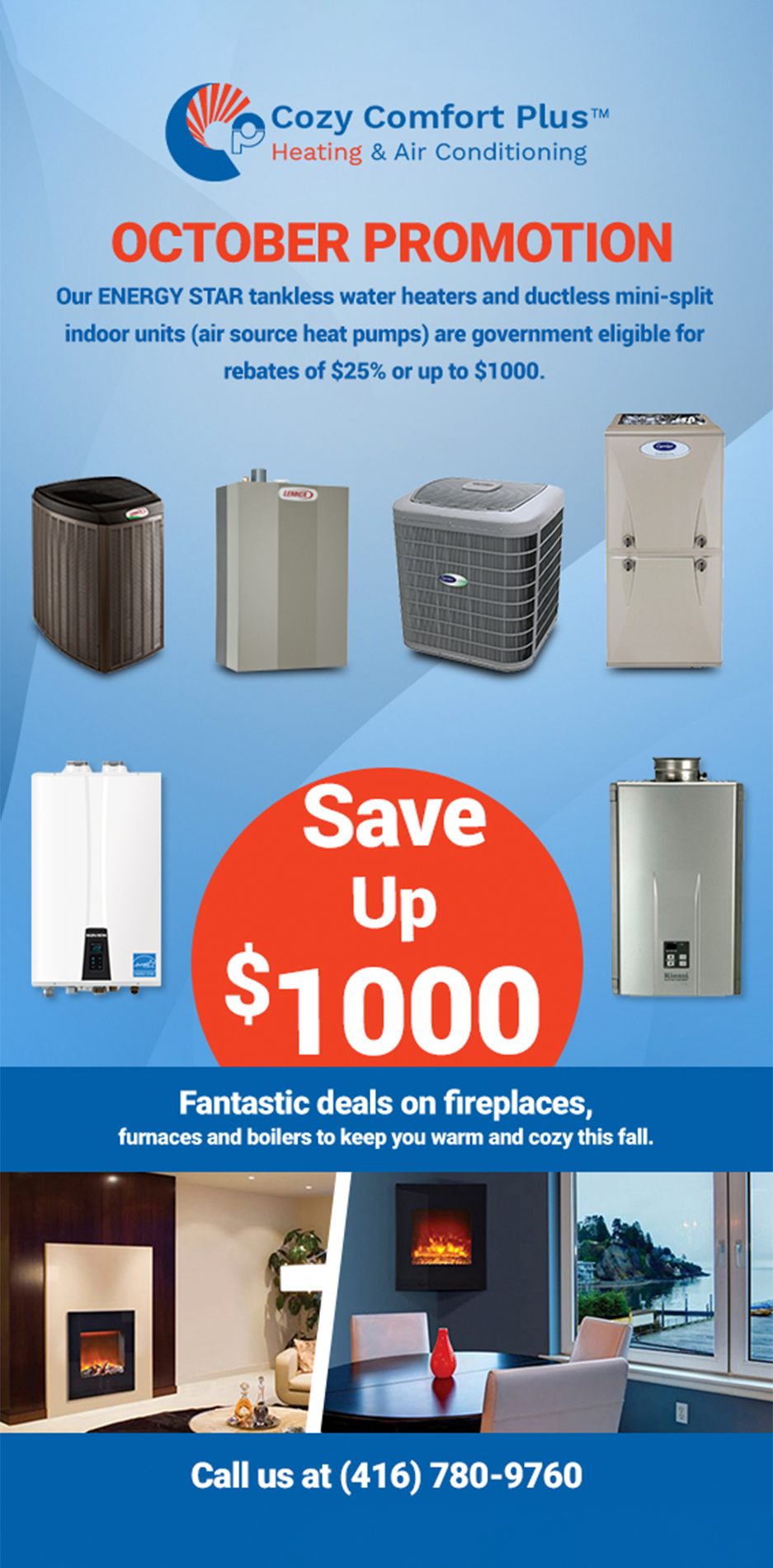 Rebate for Cooling and Heating Systems in Ontario Cozy Comfort Plus