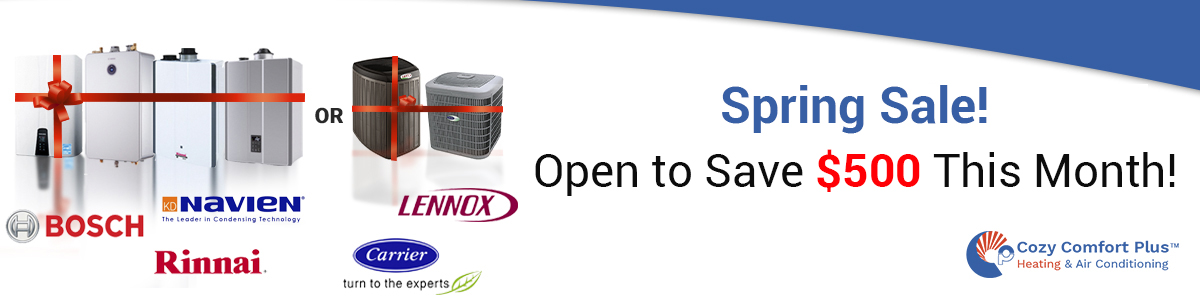 Spring Sale! Save $500 on Tankless Water Heater Spring Sale! Save $500 on Tankless Water Heater