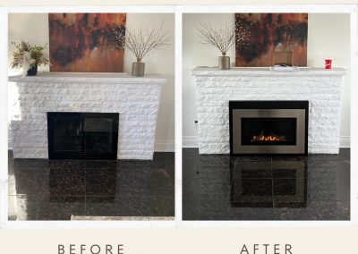 Before and After Fireplaces