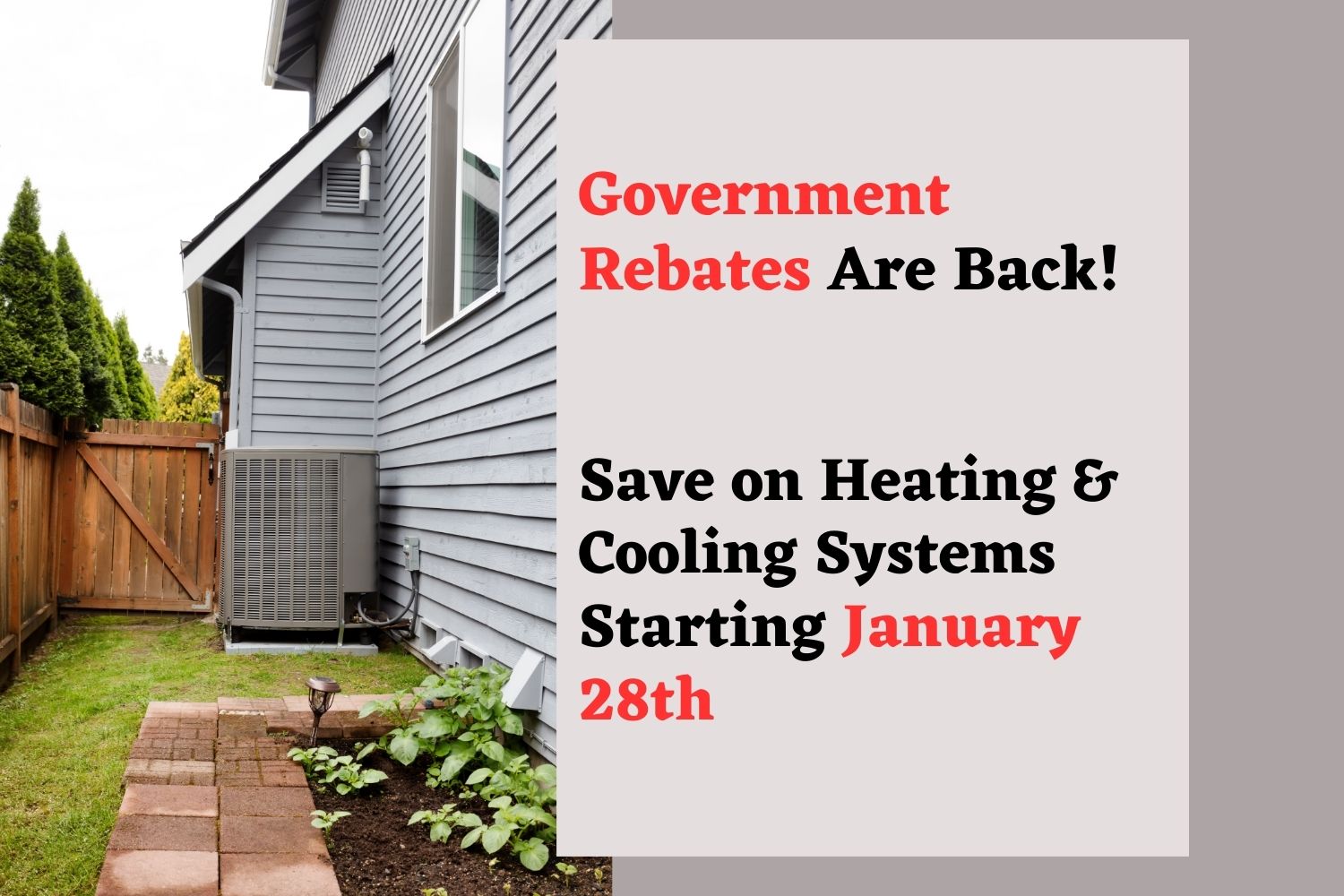 Save money and energy with the upcoming government rebates! (1500 x 1000 px)