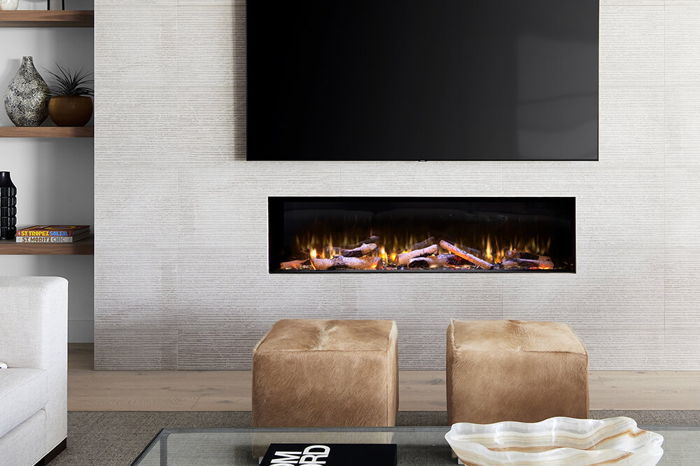 Experience Warmth with the LEX3-S Electric 60″ Valor Fireplace