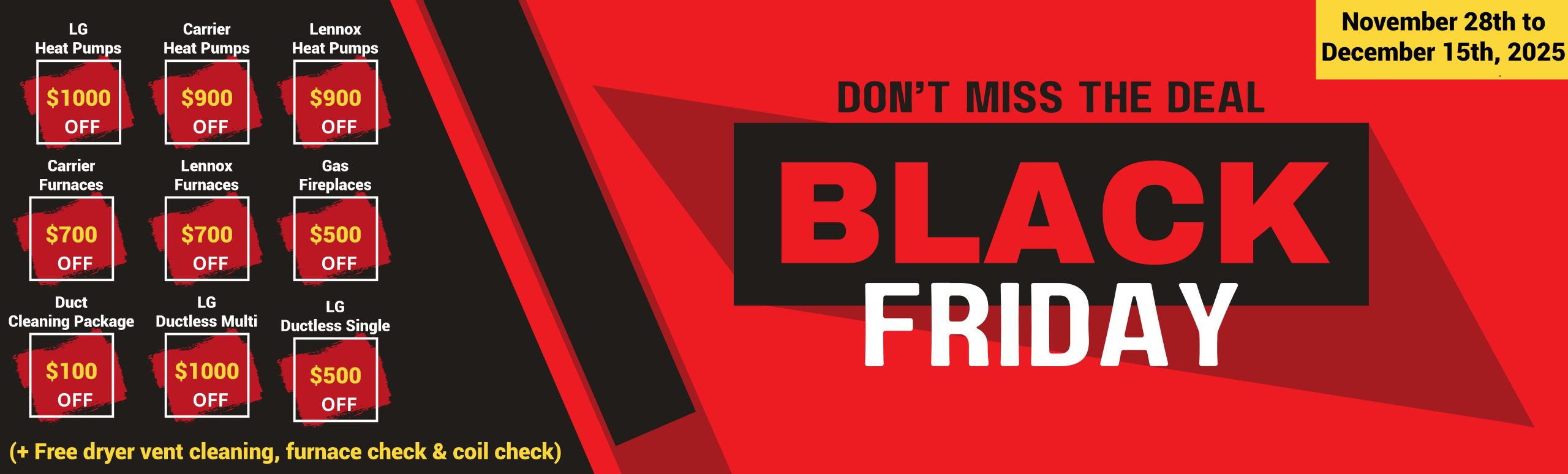 Black Friday Specials