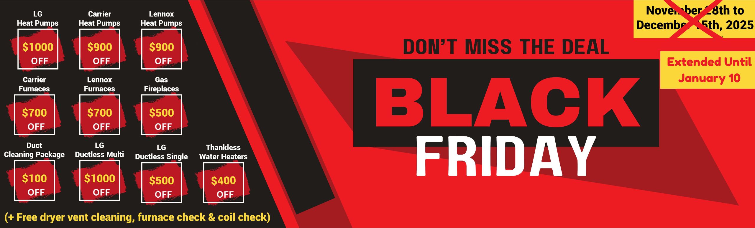 Black Friday Specials