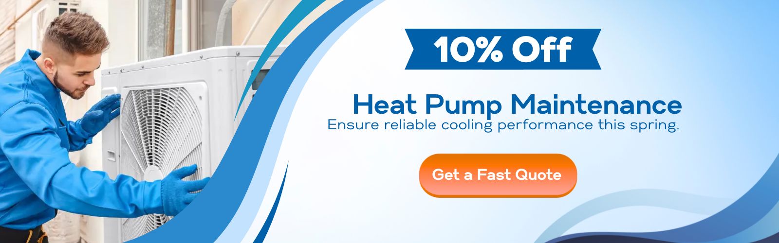 10 off Heat pump maintenance