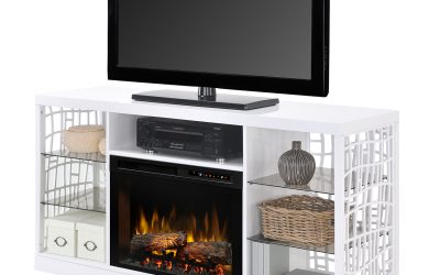Dimplex Charlotte Media Console Electric Fireplace – Cozy Comfort Plus