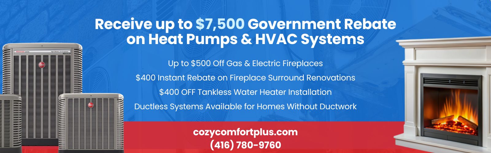 Air source heat pumps rebate