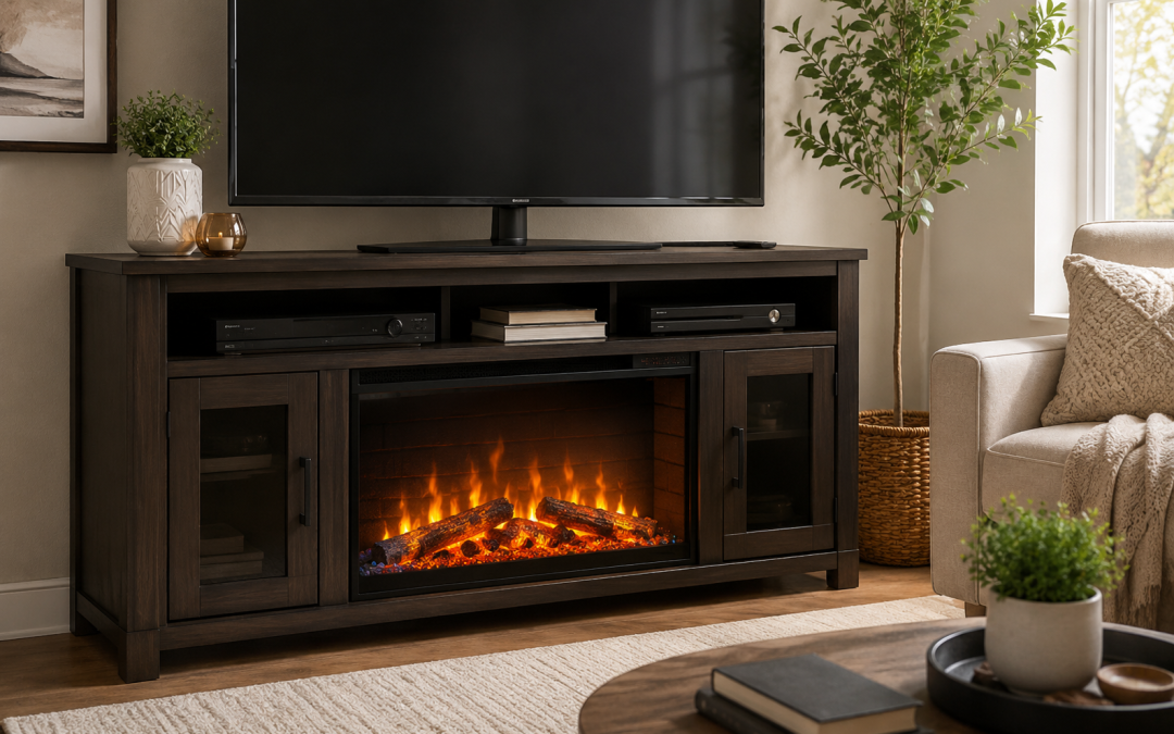 Dimplex Lynbrook Media Console Electric Fireplace – Cozy Comfort Plus