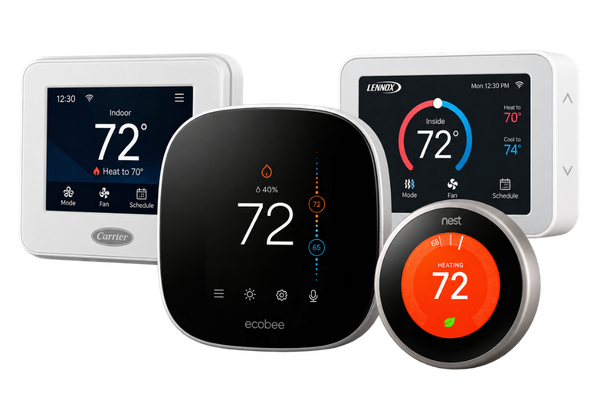 Collection of smart thermostats and HVAC controls used to manage indoor heating and cooling systems.